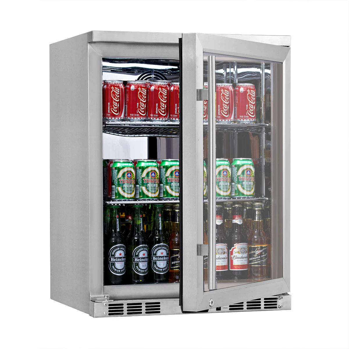 24 Inch Under Counter Beer Cooler Drinks Stainless Steel