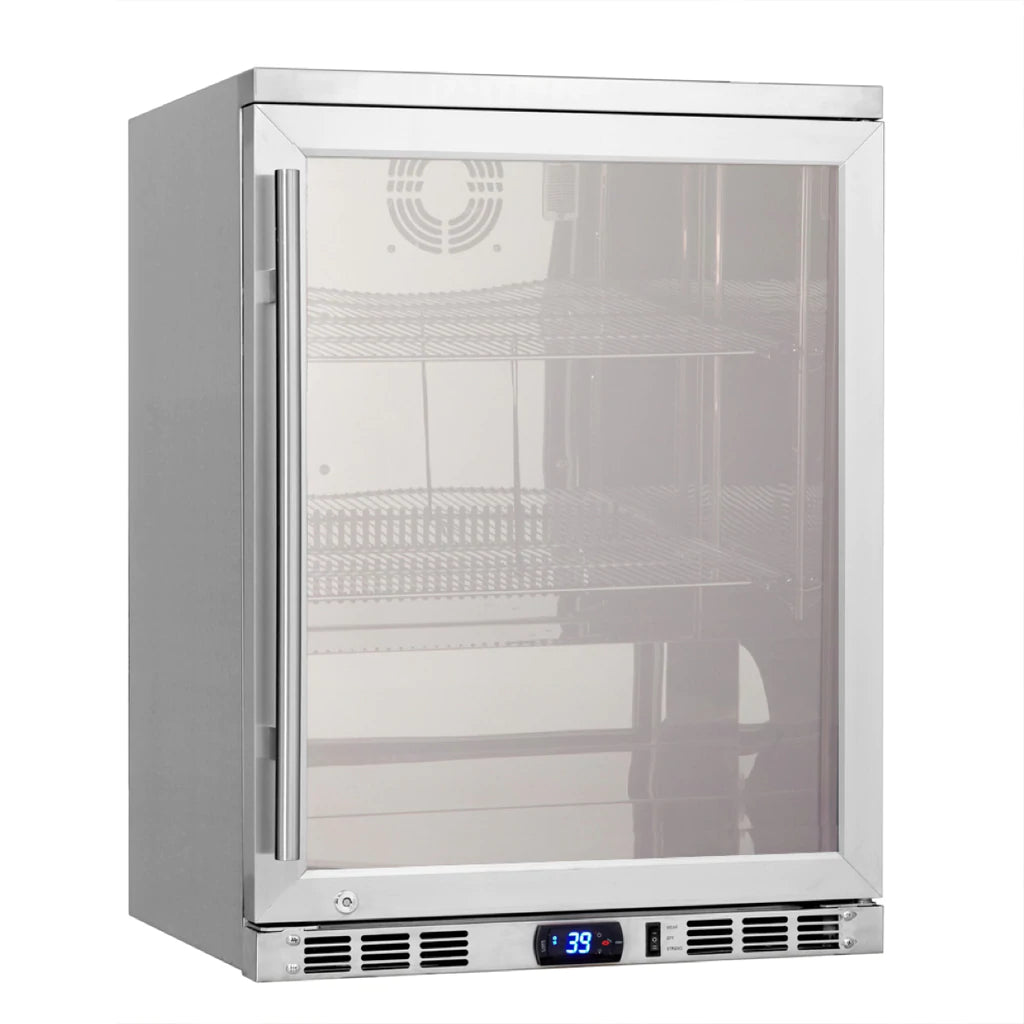 24 Inch Under Counter Beer Cooler Drinks Stainless Steel