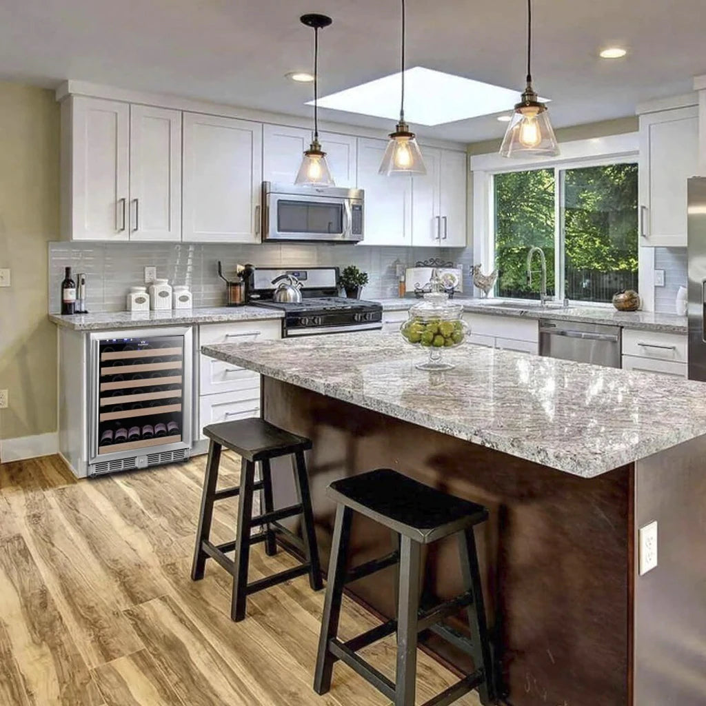 46 Bottle 24 Inch Under Counter Wine Fridge Built In