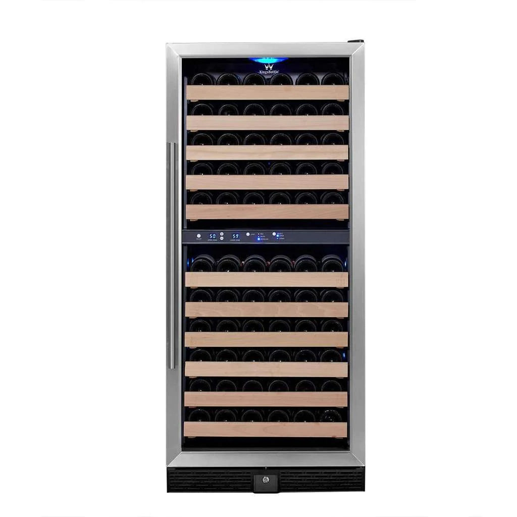 100 Bottle Upright Dual Zone Wine Fridge