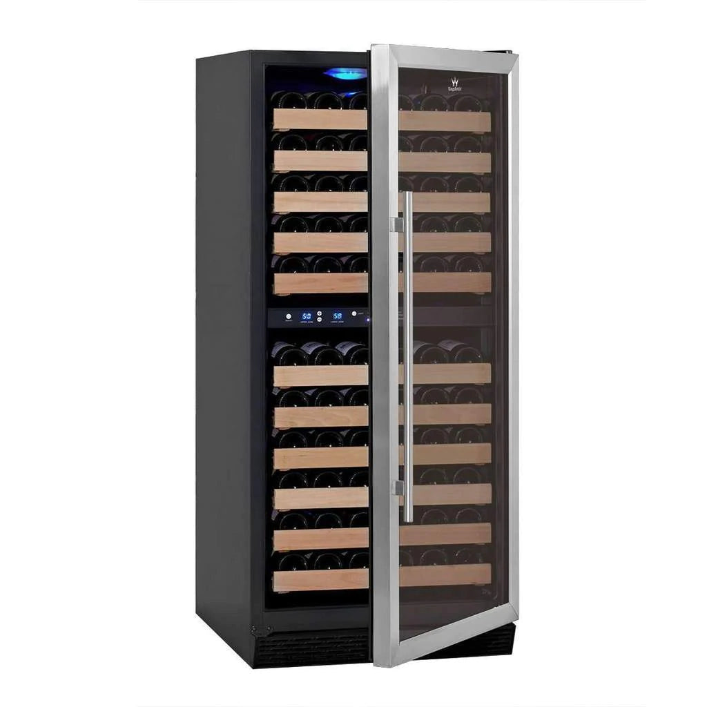 100 Bottle Upright Dual Zone Wine Fridge