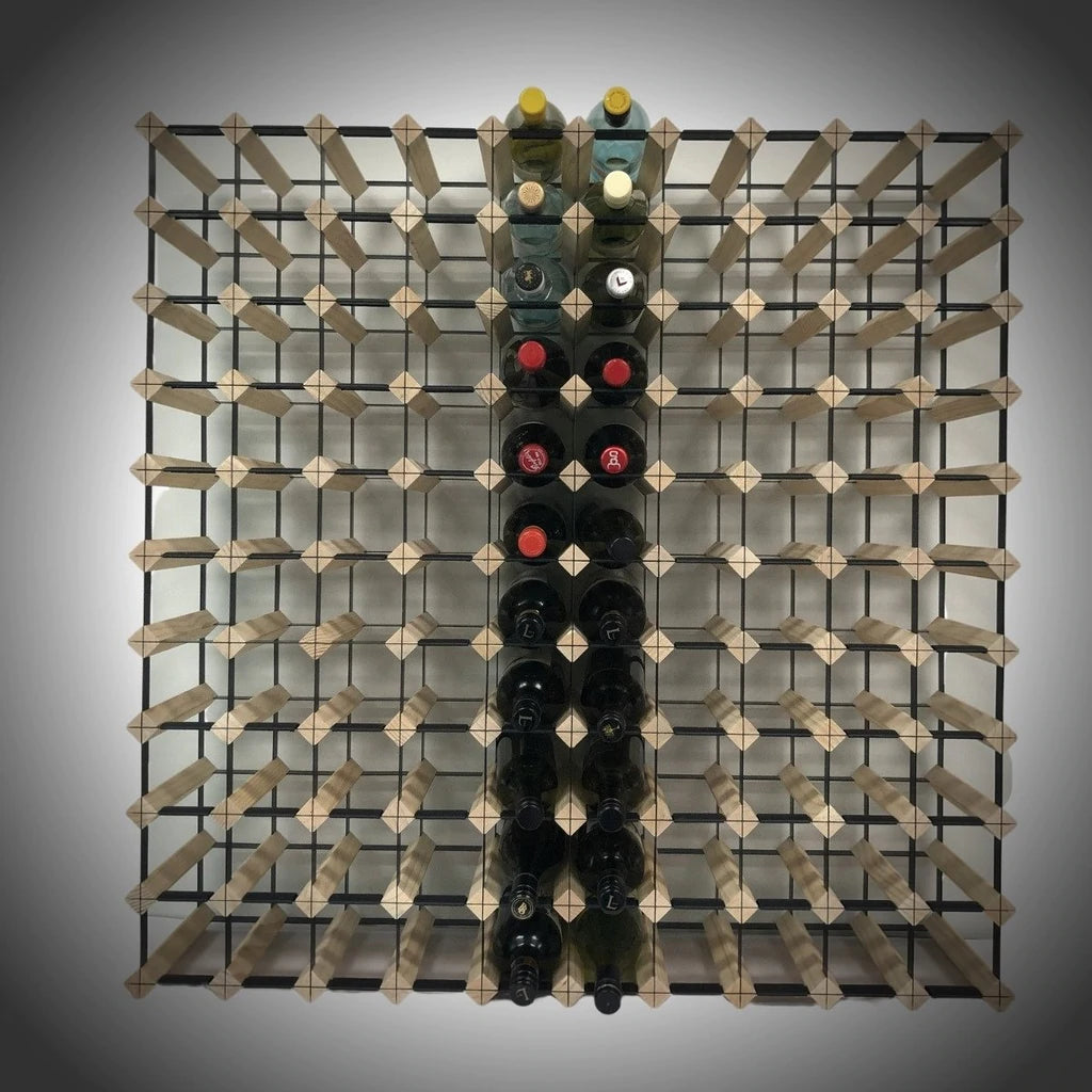 110 Bottle Timber Wine Rack | 10x10 Configuration